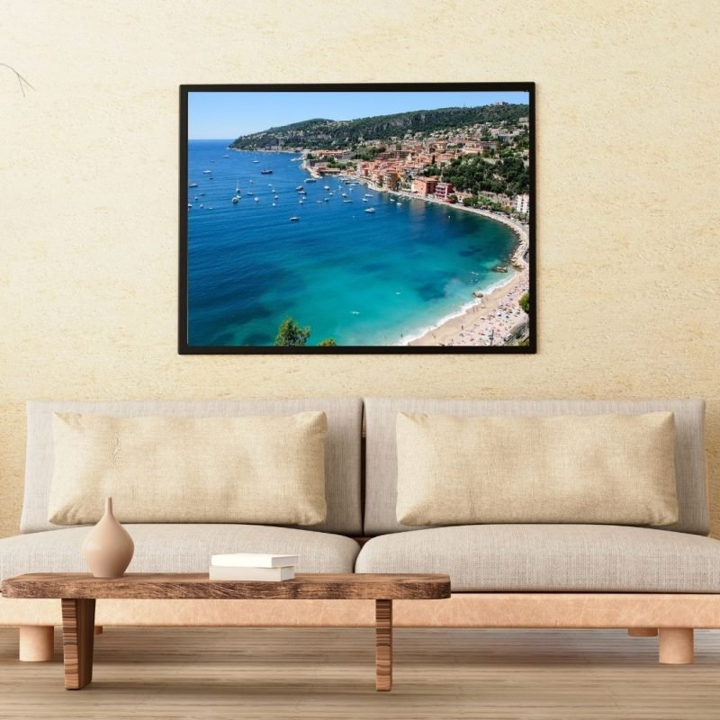 Villefranche sur Mer Coastal View Canvas
