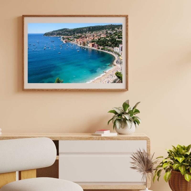 Villefranche sur Mer Coastal View Wall Art