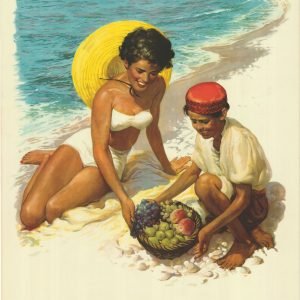 Vintage Adriatic Sea Croatia Travel Poster