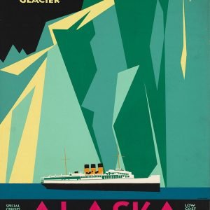 Vintage Canada Alaska Travel Poster