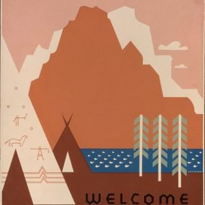 Vintage Montana See America Travel Poster