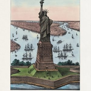 Vintage Statue of Liberty New York Poster