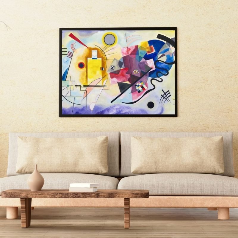 Yellow Red Blue Abstract Painting by Wassily Kandinsky Canvas