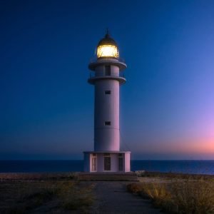 Cap de Barbaria Sunset Lighthouse Print