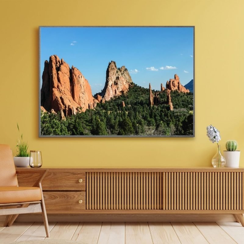 Garden of the Gods City of Colorado Springs Poster Canvas