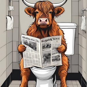 Highland Cow Toilet Seat