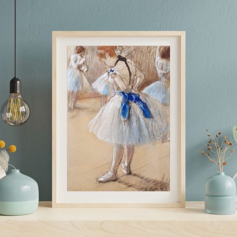 The dancer by Edgar Degas Ballerina Painting Print Wall Art
