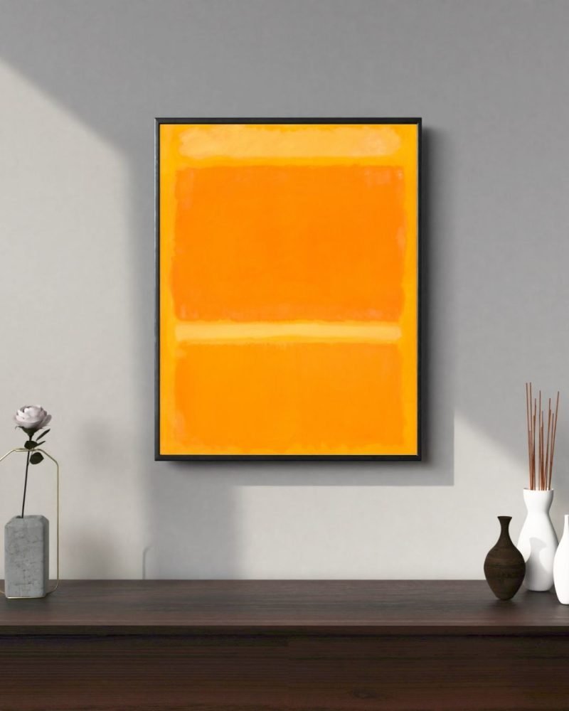 Abstract Yellow Orange Mark Rothko canvas