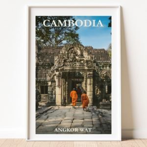 Angkor Wat Cambodia Travel Poster