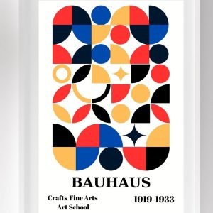 Bauhaus Art Poster Classic Colors Shapes