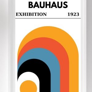 Bauhaus Art Poster Exhibition Rainbow Circle