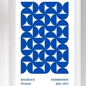 Bauhaus Art Poster Weimar Blue print