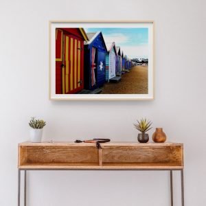 Beach Hut (Bathing Boxes) Poster Brighton Beach Melbourne wall art