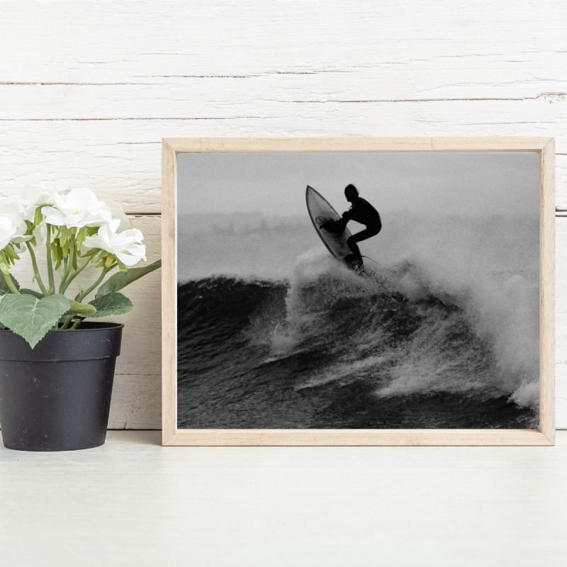 Black and White Surfer Print (3)