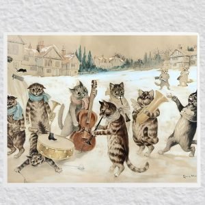 Carol Singing Louis William Wain poster