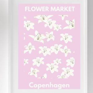 Copenhagen Flower Market Poster