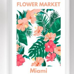 Flower Market Art Poster Print Hawaii