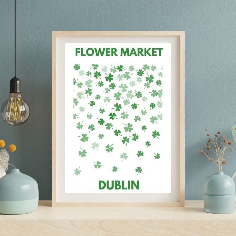 Flower Market Poster Dublin wall art