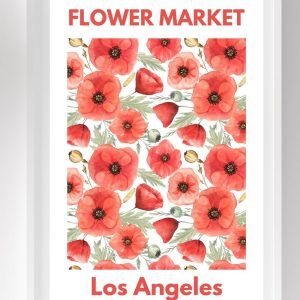 Flower Market Poster Los Angeles