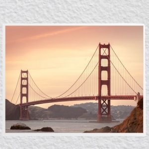 Golden Gate Bridge Sunset San Francicso poster