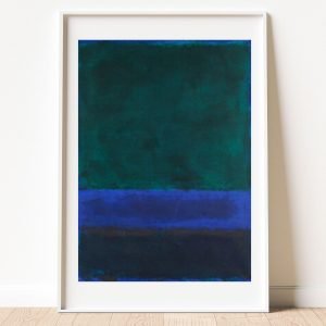 Green Blue Wall Art Mark Rothko Art Print poster