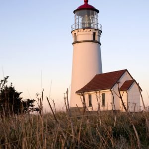 Lighthouse in Bandon Oregon Coast Poster