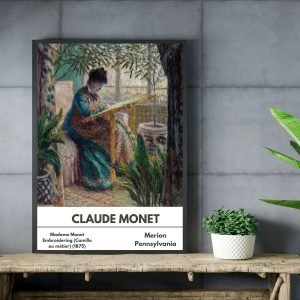Madame Monet Embroidering canvas