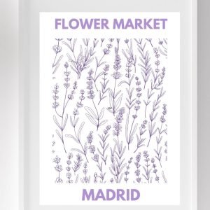 Madrid Flower Market Poster