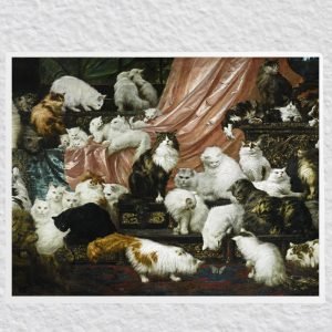 My Wife's Lovers Cats Art Print Carl Kahler