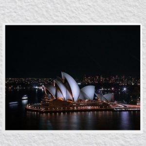 Night View Sydney Opera House Poster