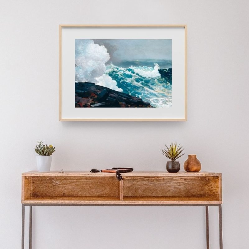 Northeaster wall Art Print Winslow Homer