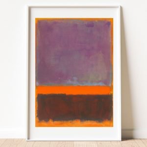 Orange Grey Purple Art Print Mark Rothko