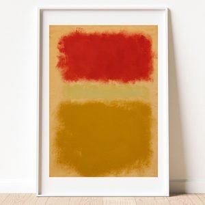 Red Beige Mustard Yellow Wall Art Mark Rothko