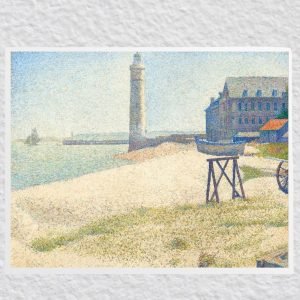 The Lighthouse at Honfleur Georges Seurat Art Print
