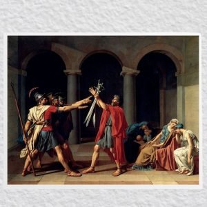 The Oath Of Horatii Jacques Louis David Art Print