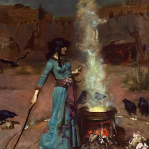 The Witch (Magic Circle 2) Print John William Waterhouse