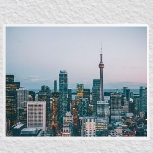 Toronto Cityscape with CN Tower Poster