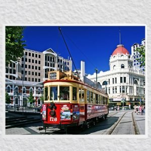 Trams Christchurch New Zealand Poster