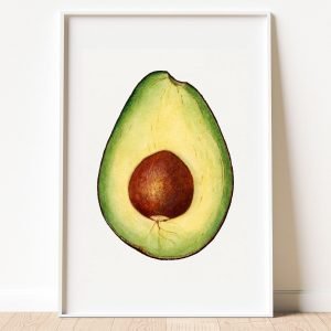 Vintage Avocado Poster