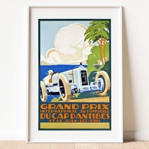 Vintage Grand Prix Racing Poster 1929 France