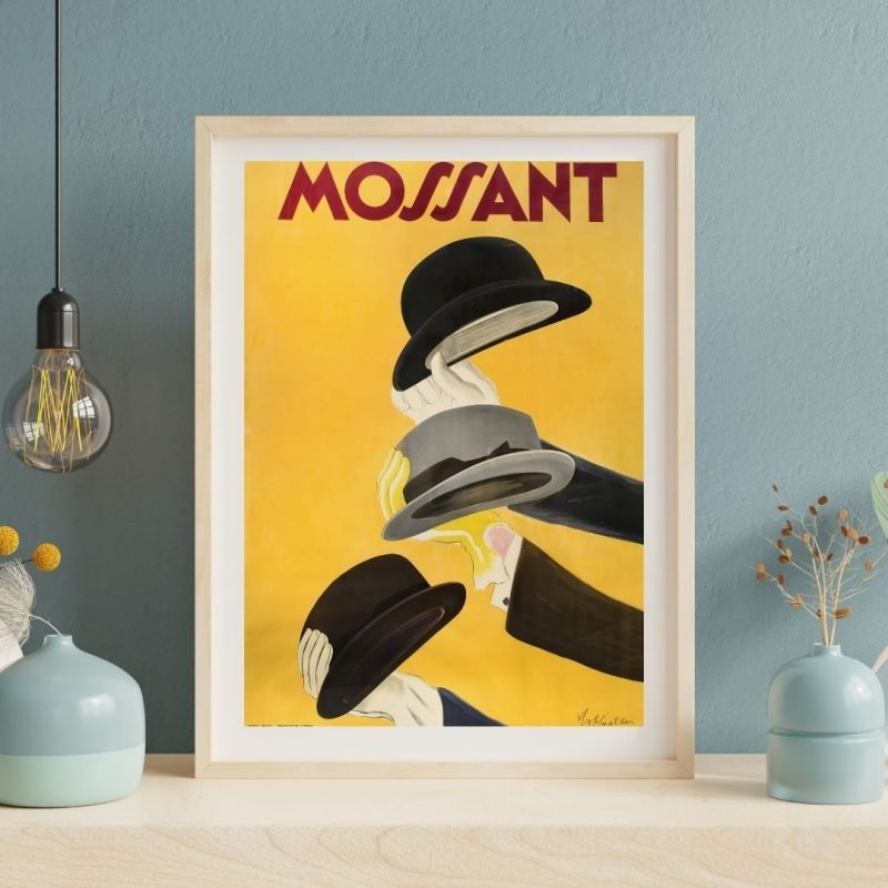 Vintage Mossant Hat Poster Leonetto Cappiello wall art