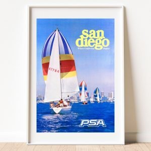 Vintage San Diego Travel Poster 1980