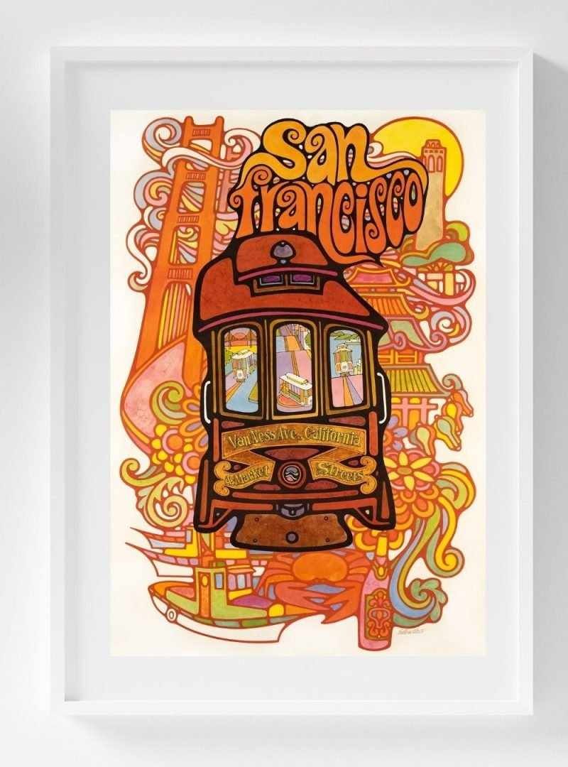 Vintage San Francisco Travel Poster 1969