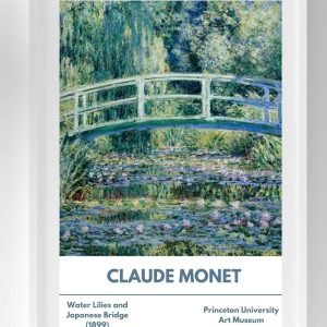 Water Lilies and Japanese Bridge Print