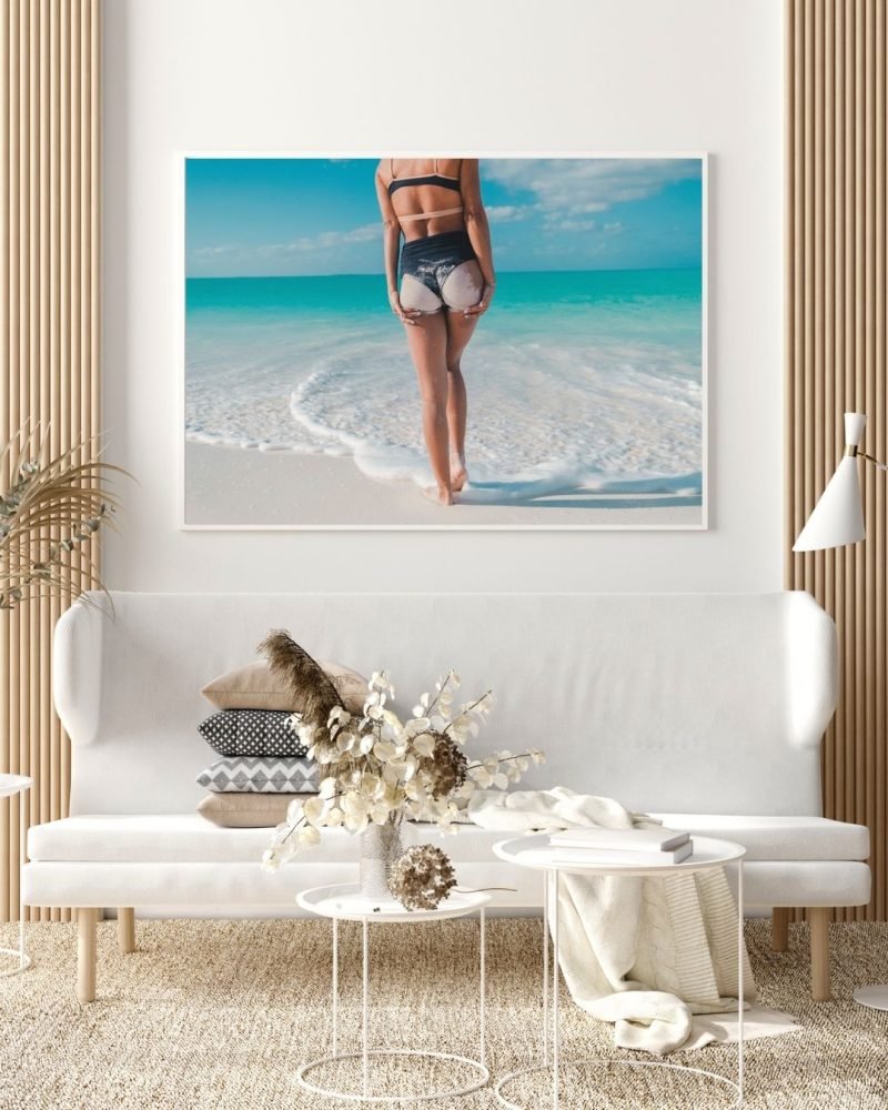 Woman in Beach Poster wall decor