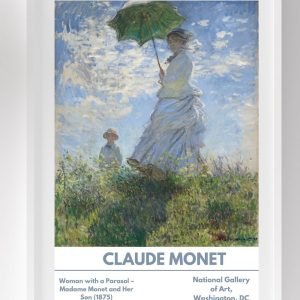 Woman with a Parasol Madame Monet and Her Son Print