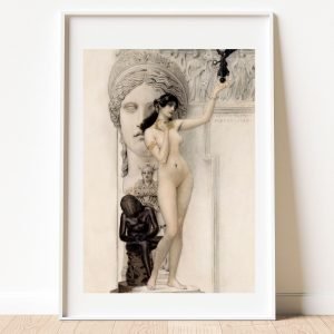 Allegory of Sculpture Gustav Klimt Art Print