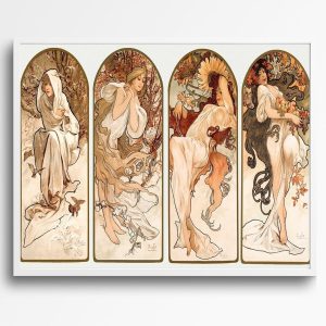 Alphonse Mucha Four Seasons Prints