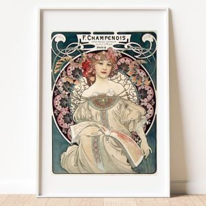 Champenois Alphonse Mucha Art Nouveau poster Print