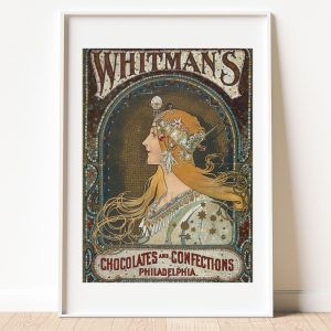 Chocolates and Confections Poster Alphonse Mucha